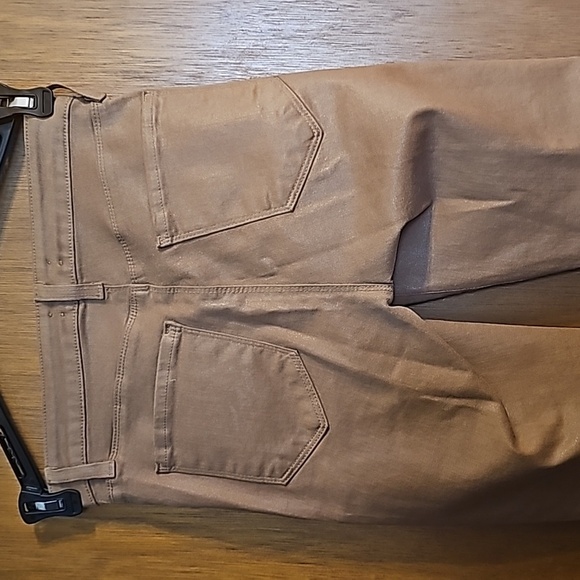L'AGENCE Pants Brown Sabine Coated Skinny Ankle Jeans/Jeggings - Picture 4 of 9